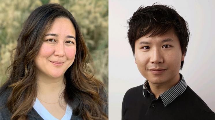 Rice CS alumna Allison Heath and alumnus Clement Pang.