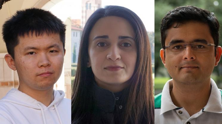 Rice CS PhD students Keren Zhou, Afsaneh Rahbar, and Abhinav Verma