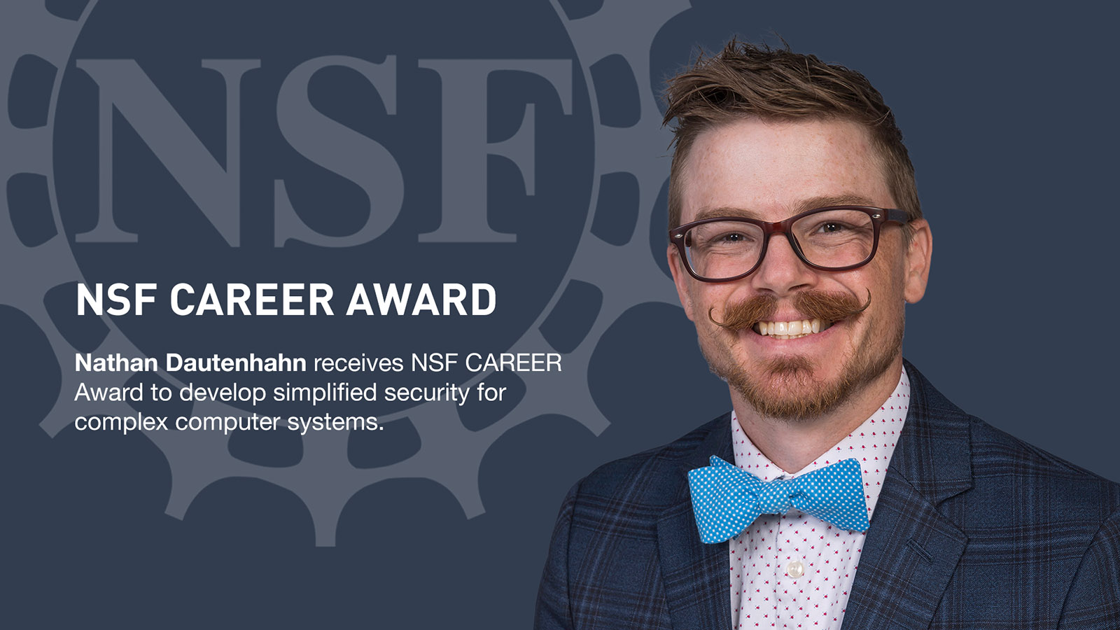 Nathan Dautenhahn wins CAREER Award