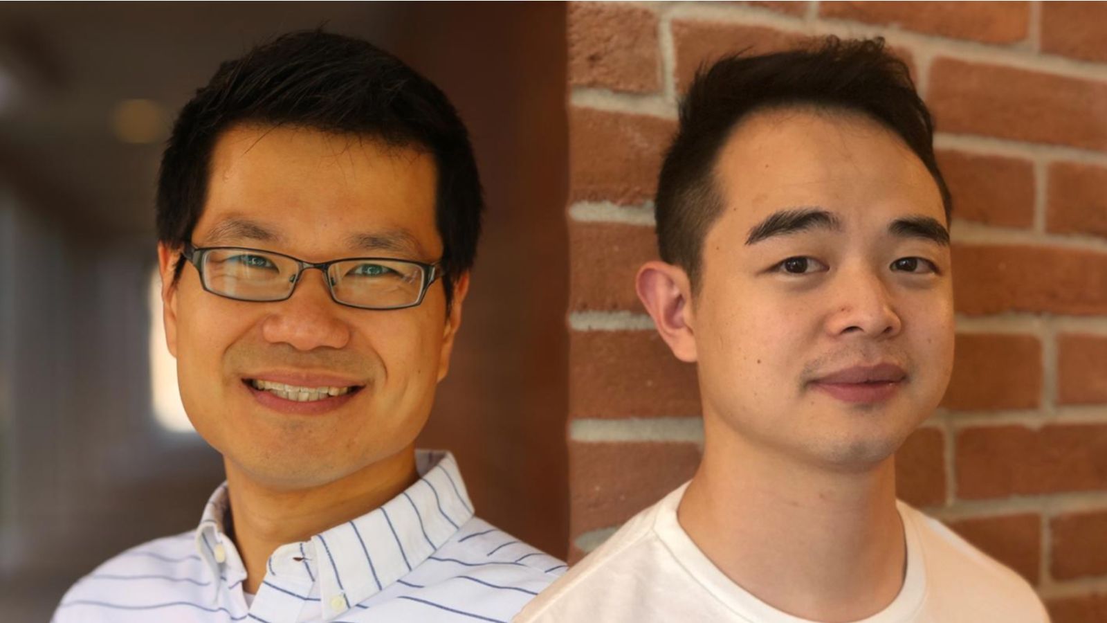 Eugene Ng and Zhuang Wang on Rice University campus