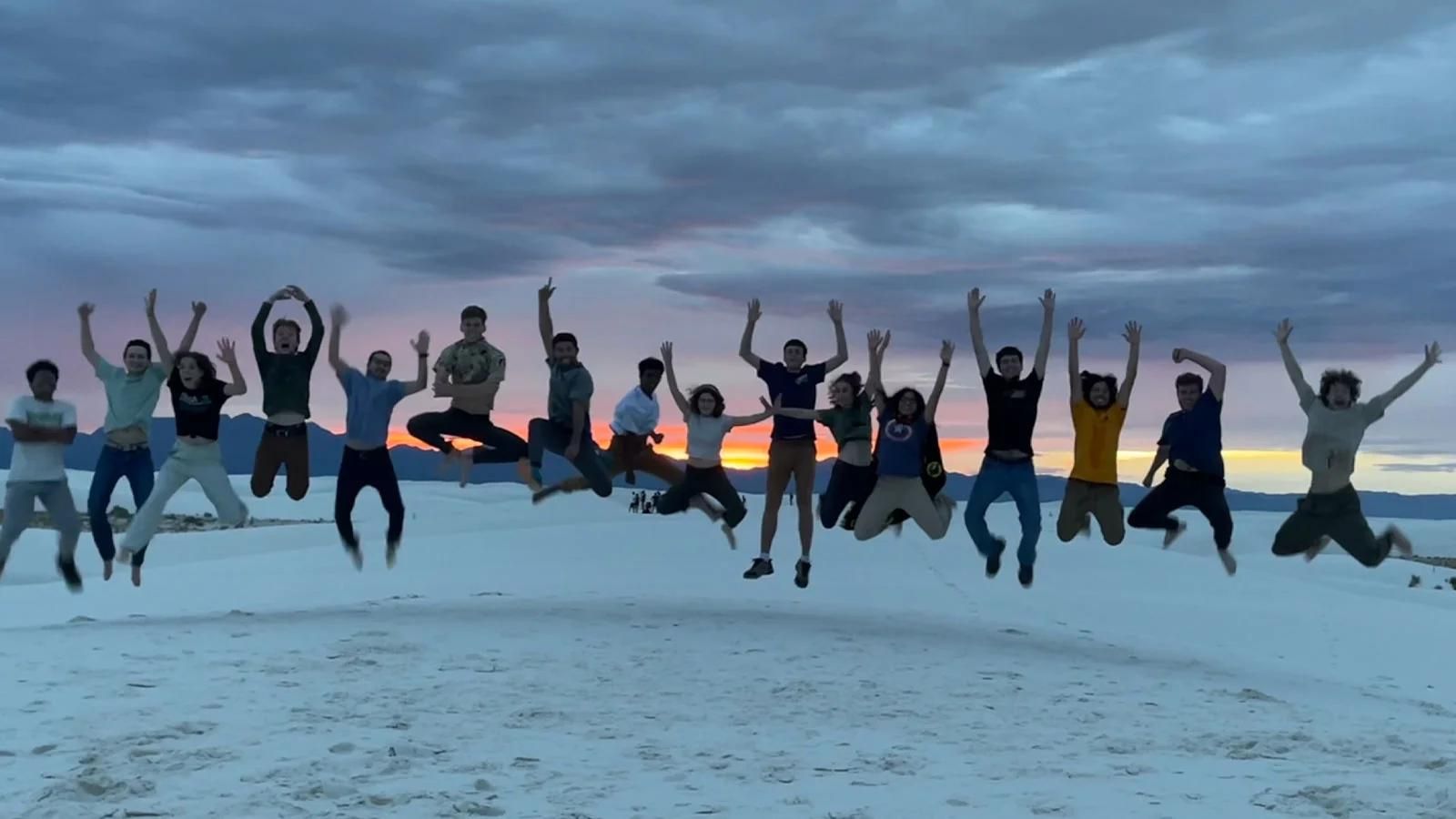 Rice Eclipse Students