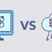 Data science vs computer science icons